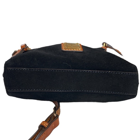 Dooney & Bourke Black Suede Crossbody Bag - Picture 6 of 12
